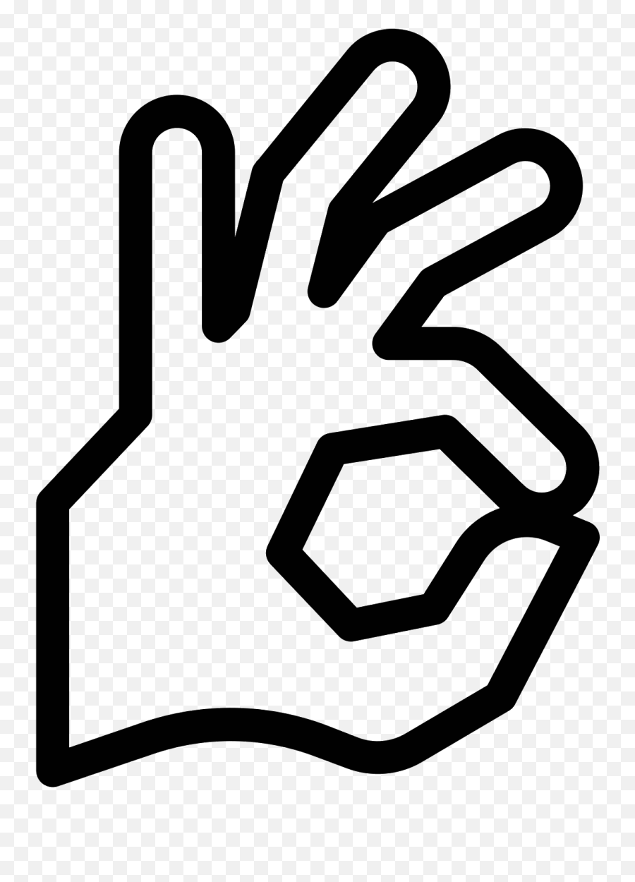 Library Of Ok Hand Sign Vector Freeuse Stock Png Files - Clip Art Emoji,Ok Hand Emoji Png