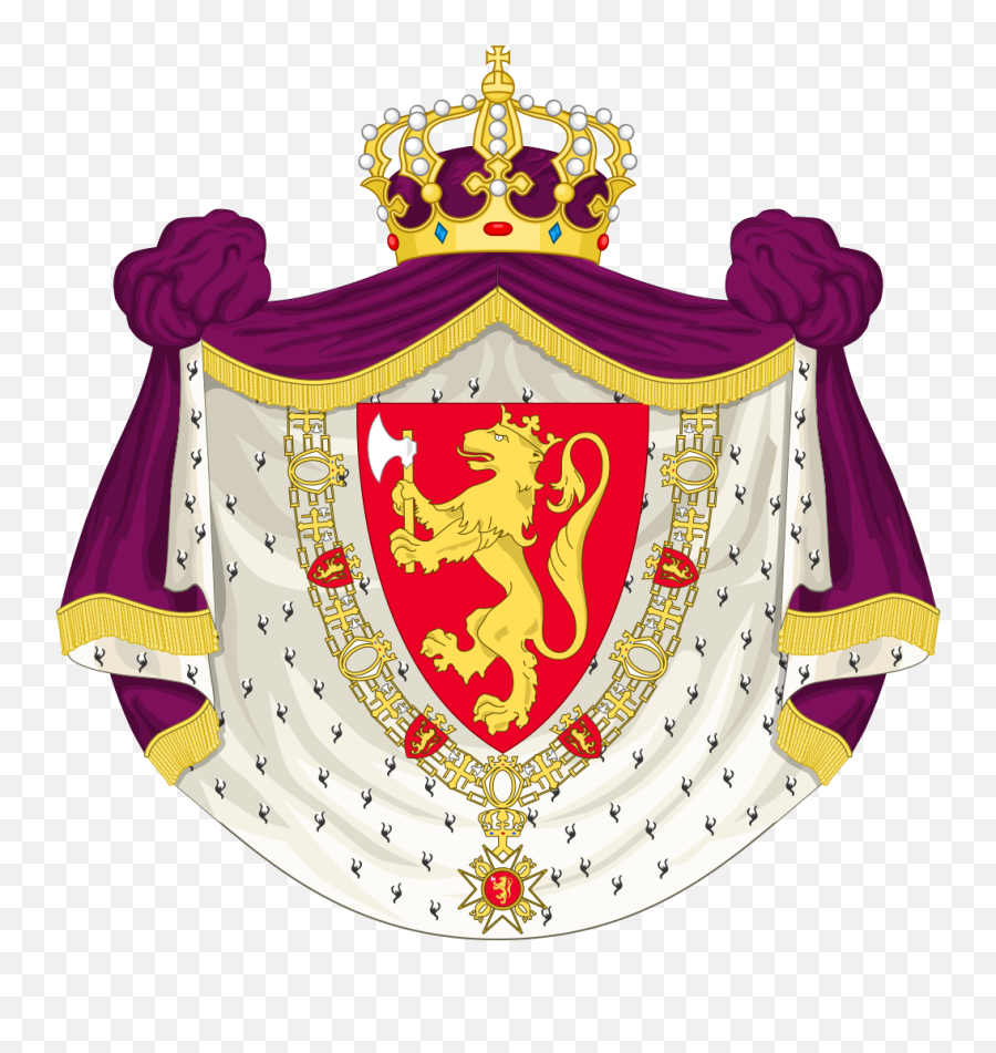 Royal Coat Of Arms Of Norway - Norwegian Royal Coat Of Arms Emoji,X Arms Emoji