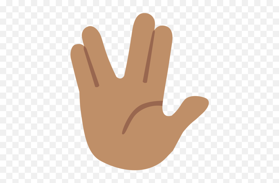 Medium Skin Tone Emoji - Star Trek Greeting Png,Salute Emoji