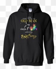 Never Underestimate An Old Man Who Loves Pink Floyd Hoodie - Stranger Things Hoodie Men Emoji,Steelers Emoji