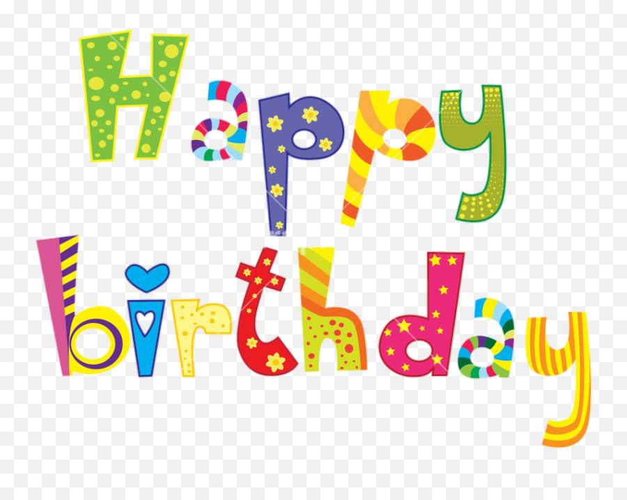 Colorful Happybirthday Birthday Wish - Happy Birthday Emoji,Emoji Happy Birthday Message