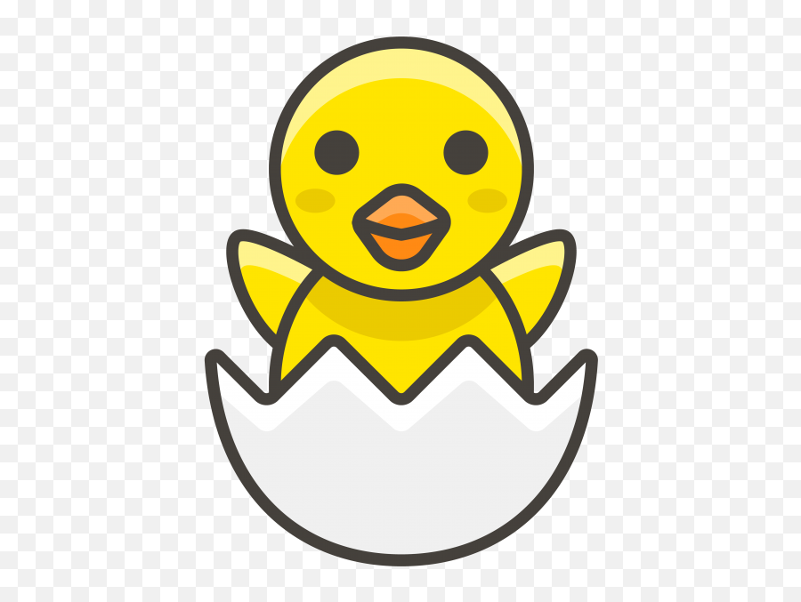 Hatching Chick Emoji Icon - Chick Clipart,Gambar Emoticon