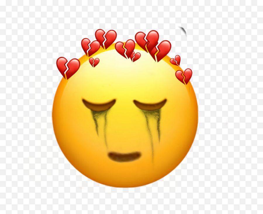 Sad Emoji Iphone Iphone Heart Crown Tears Tränen Traur - Smiley,Sad Emoji