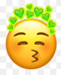 The Newest Kys Stickers - Emoji Smiling Heart Crown