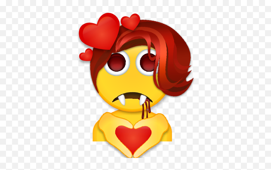 I Call Her The Vampire Girl That Wants To Be Loved - Heart Emoji,Maker Emoji