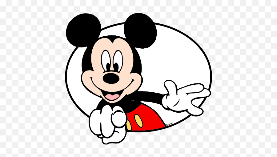 Mickey Mouse Pointing - Mickey Mouse Clipart Emoji,Finger Point Down Emoji