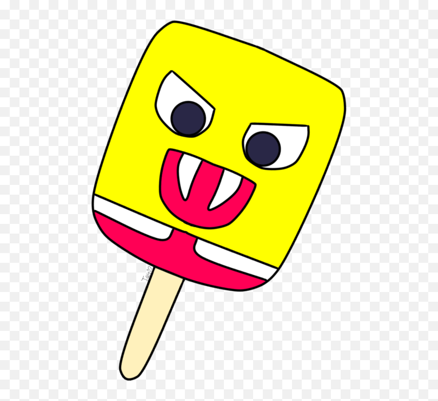 Evil Spongebob Popsicle By - Popsicle Spongebob Evil Emoji,Xx Emoticon
