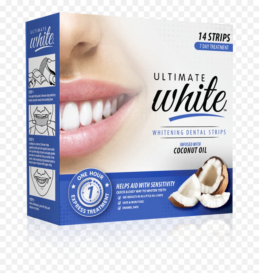 Ultimate White Whitening Dental Strips - Tooth Whitening Emoji,Hand Chin Emoji