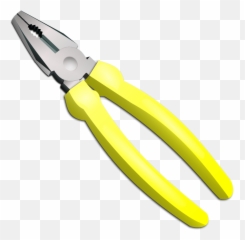 Pliers With Yellow Handles - Utility Knife Emoji