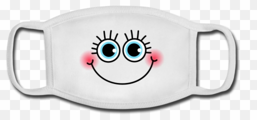 Blushing Funny Face - Youth Mask Happy Emoji