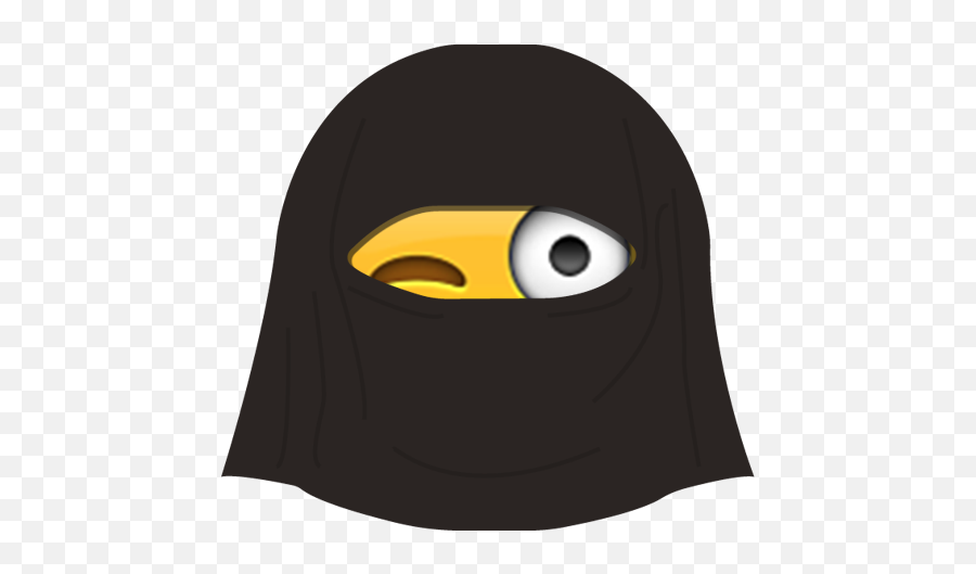 Burka Emoji - Smiley With Burqa,Balance Emoji