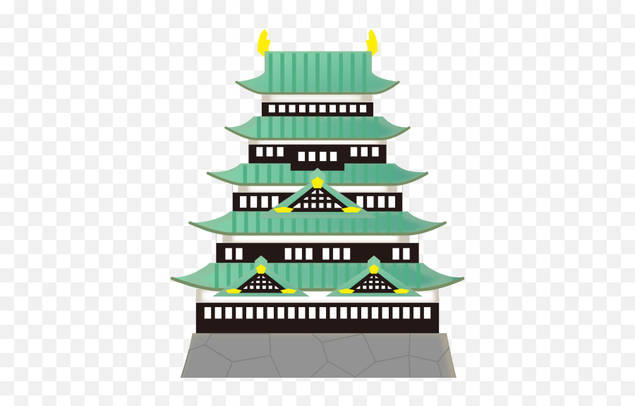 Japanese Castle Emoji For Facebook Email Sms - Japanese Castle Png,Japan Emoji
