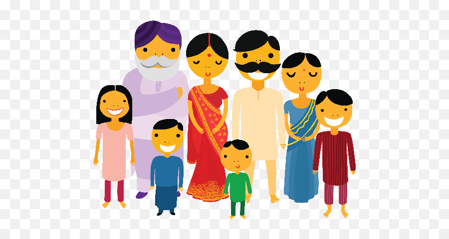 Happy Black Family Clipart Free Images - Indian Family Png Cartoon Emoji,Black Family Emoji