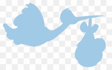 Stork And Baby Images - Stork Carrying Baby Silhouette Emoji,Stork Emoji