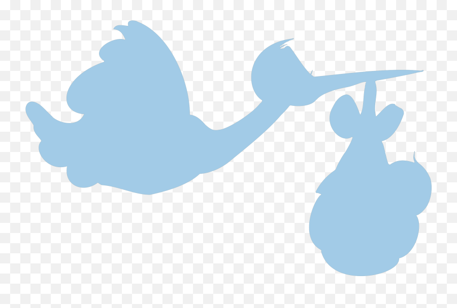 Stork And Baby Images - Stork Carrying Baby Silhouette Emoji,Stork Emoji