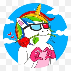 Unicorn Emoji - Cartoon,Dabbing Emoji App