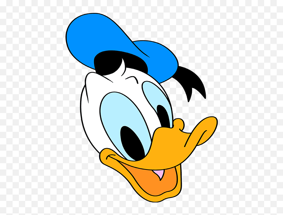 Donald Duck - Step How To Draw Donald Duck Emoji,Donald Duck Emoji