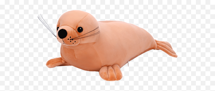 Plush Toy Cute Sea Lion Shape Lovely - Stuffed Toy Emoji,Lion Emoji Pillow