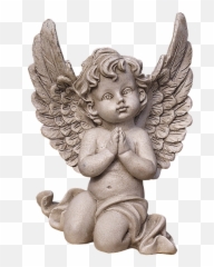 Angel Wing Pray Little - Statue Baby Praying Emoji