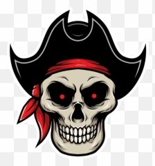 Skull Pirate Hat - Pirate Skull Skull Png Hd Emoji,Pirate Hat Emoji