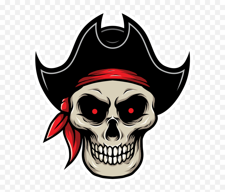Skull Pirate Hat - Pirate Skull Skull Png Hd Emoji,Pirate Hat Emoji