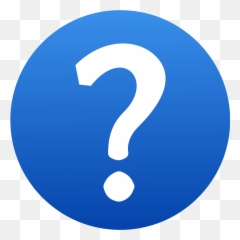 Blue Question Mark Icon - Emoji