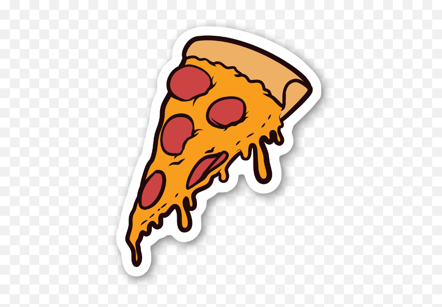 Pizza Slice Sticker - Sticker Pizza Emoji,Warped Thinking Emoji