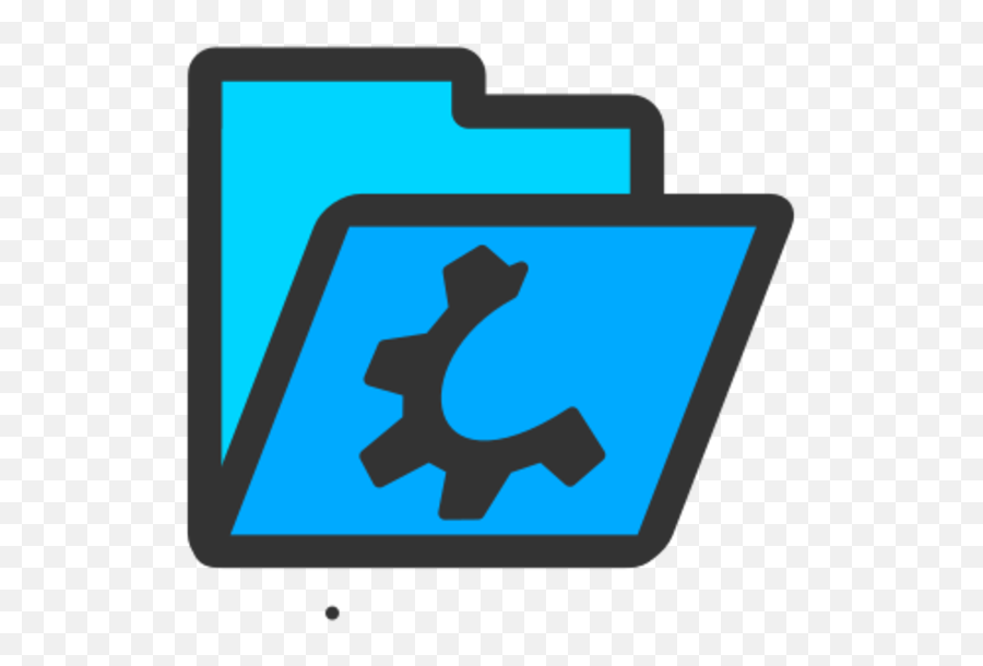 Folder Cyan Open - Fonts Clipart Emoji,Bomb Emoji