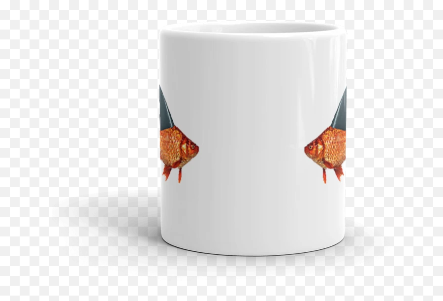 Shark Fin Goldfish Mug U2013 Matlock Trading Company - Ceramic Emoji,Goldfish Emoji