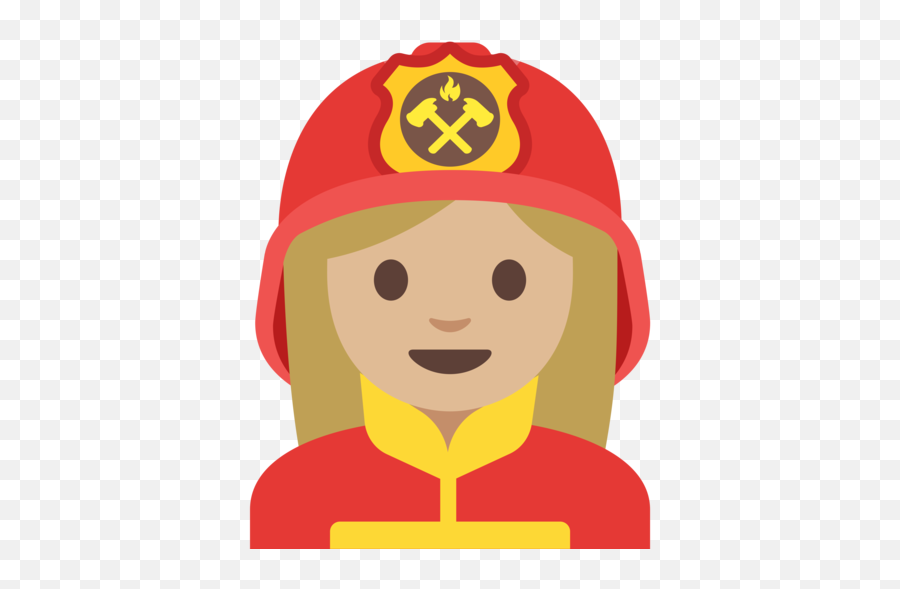 U200d Woman Firefighter Medium - Light Skin Tone Emoji Emoigi De Bombera,Firetruck Emoji