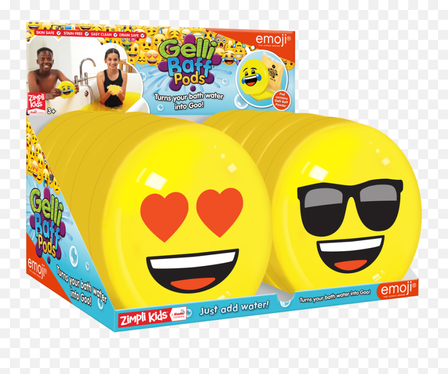 Licensed Range - Gelli Baff Emoji Pods,Emoji Slime