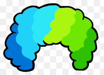 Funny Hair Clipart - Transparent Clown Wig Png Emoji,Pulling Hair Out Emoji