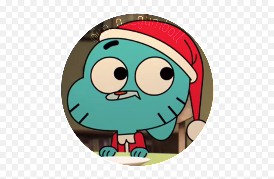 Gumball Icon Cartoon Christmastawog - Gumball Naked Emoji,Gumball Emoji ...