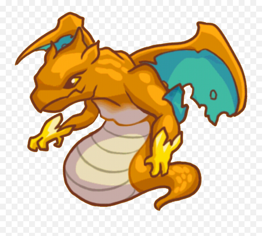 Download Hd Fire - Breathing Flying Dragon Hp 8 Little Cartoon Fire Flying Dragon Emoji,Dragon Emoji Png