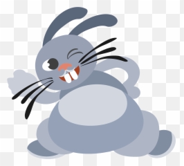 Winking Bunny Clipart Free Download Transparent Png - Clip Art Emoji,Black Widow Emoji
