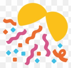Confetti Ball Emoji Clipart - Transparent