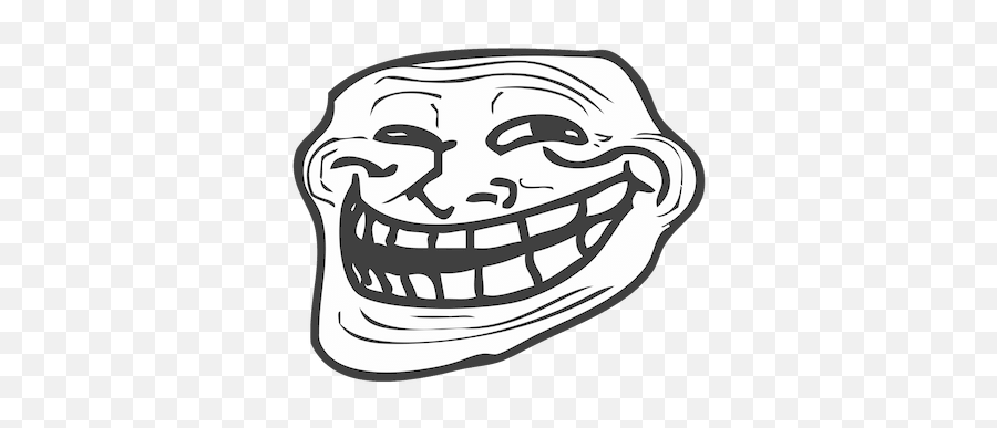 Trolling Face Png Transparent - Designbust Troll Face Emoji,Laughing Emoji No Background