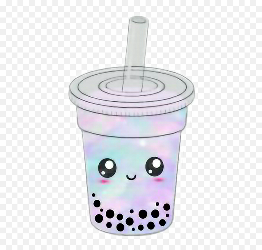 Kawaii Space Cute Boba Tea Sticker Clip Art Boba Milk Tea Emoji Boba ...