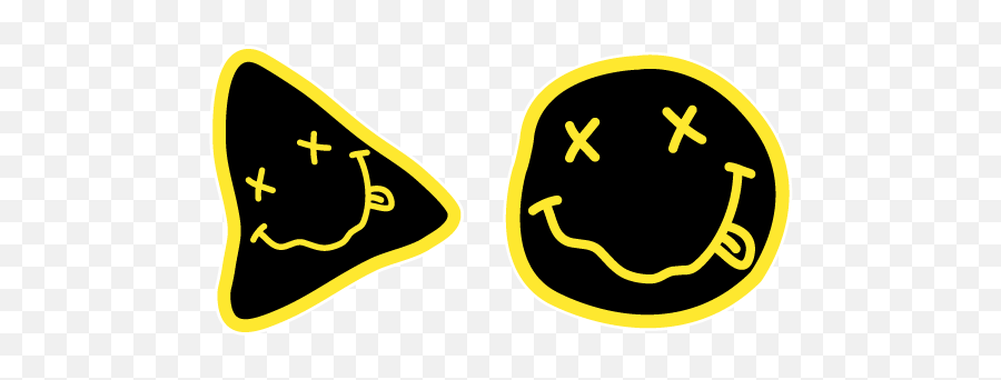 Nirvana Cursor U2013 Custom Cursor - Pink Nirvana Smiley Face Emoji,Elvis Emoji