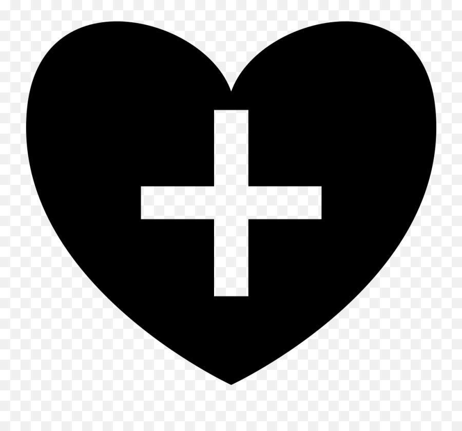 Positive Heart Symbol Shape With Plus Sign Svg Png Icon Free - Letra A Dentro De Un Corazon Emoji,Heart Emoticon Text
