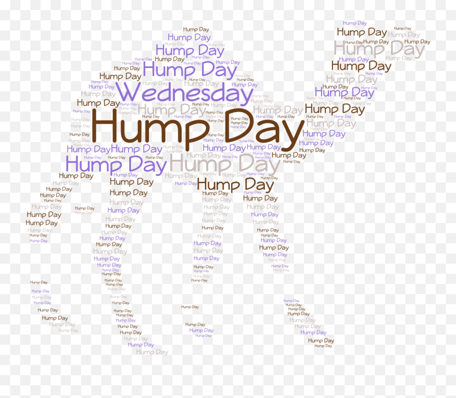 Hump Day Wordartcom Dot Emojihumping Emoji Free Transparent Emoji