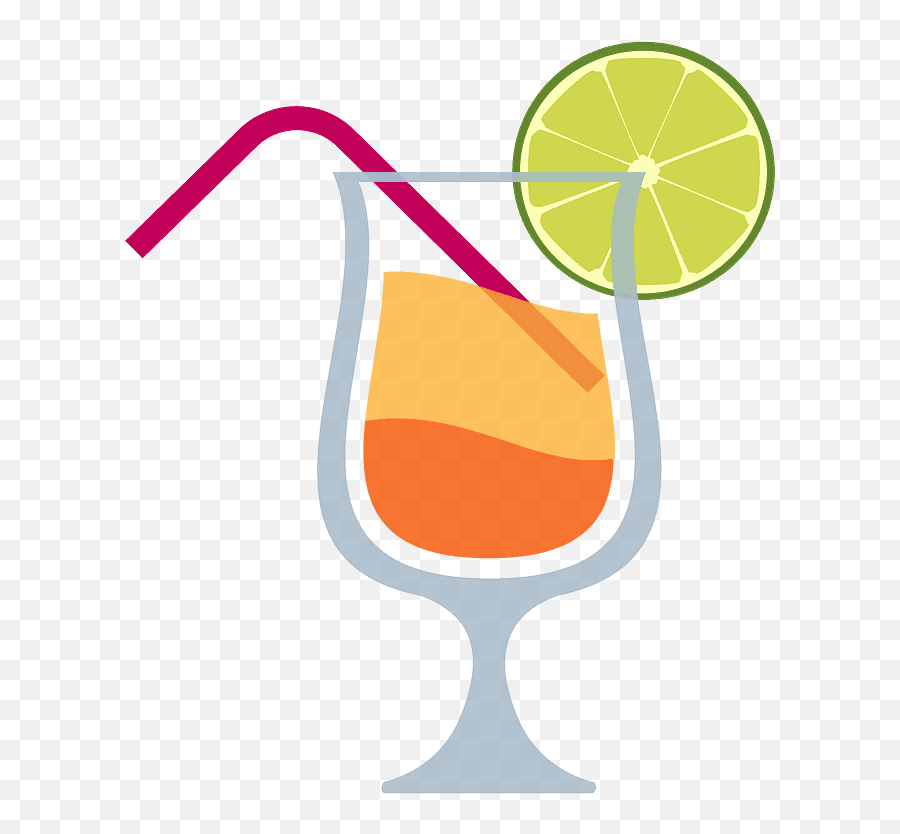 Tropical Drink Emoji Clipart - Juice Emoji,Tropical Emojis