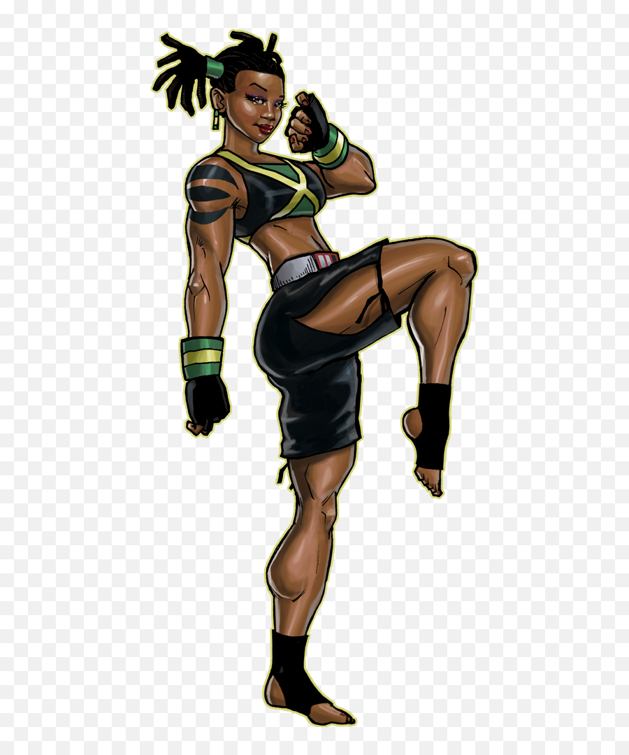 Largest Collection Of Free - Toedit Jamaican Stickers Female Dark Skin Fighter Emoji,Jamaica Emoji