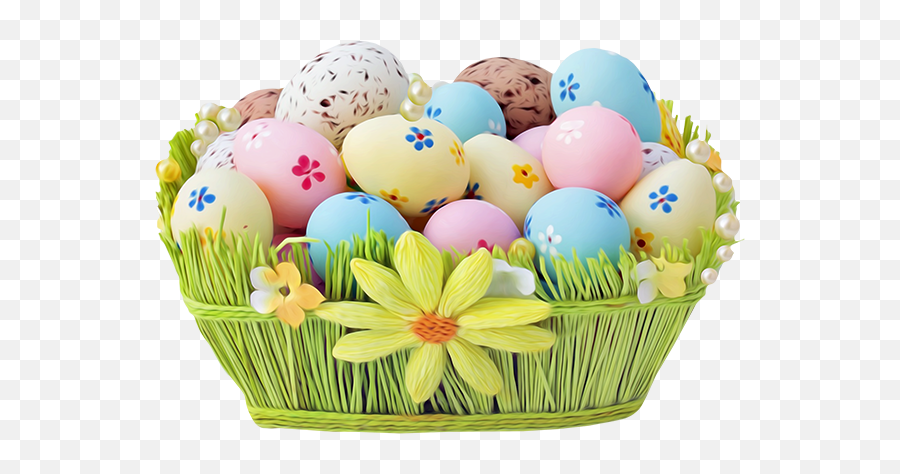 To - Panier Oeufs Paques Deco Emoji,Easter Basket Emoji