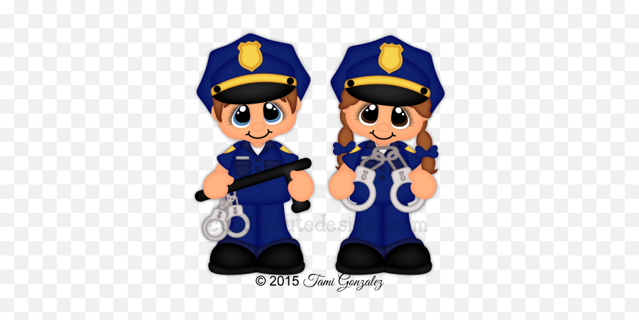 Career Cuties - Policia En Goma Eva Emoji,Police Emojis