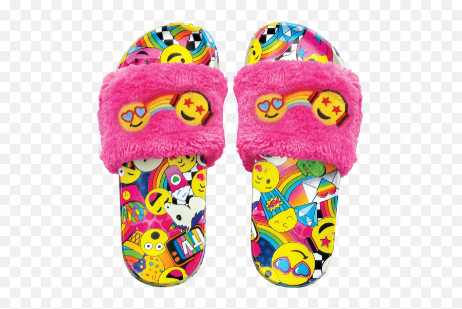 Emoji Party Fur Slides - Emoji Slides,Emoji Party