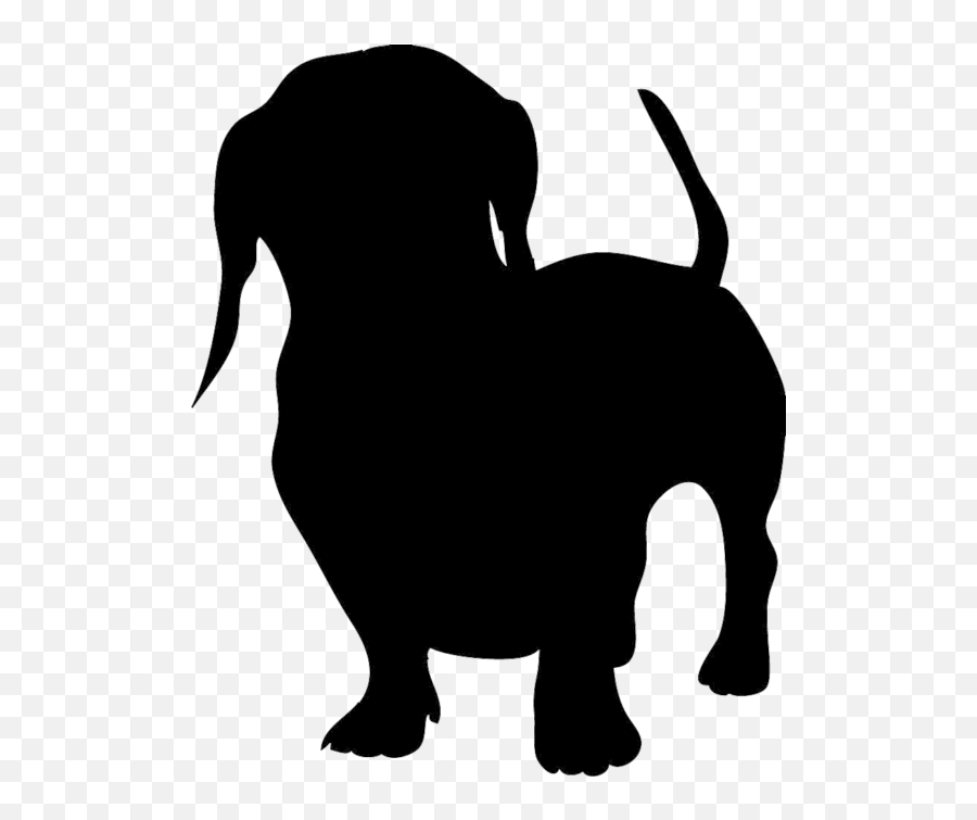 Dachshund Clip Art Transparent Png - Sausage Dog Silhouette Png Emoji,Wiener Dog Emoji