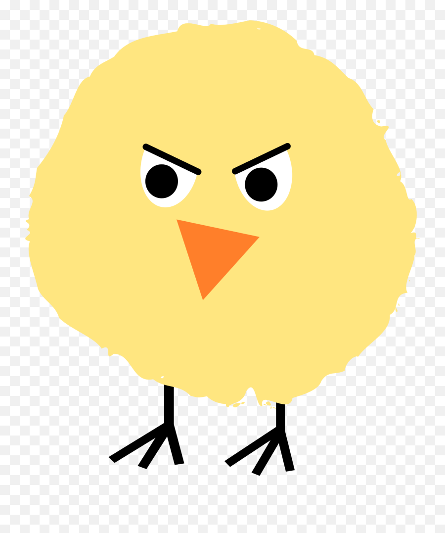 Fluffy Chick 4 By Angry - Cartoon Emoji,Baby Chick Emoji