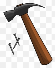 Hammer Clip Art Free Library Png Files - And Nails Clipart Emoji