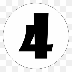 Four 4 Number Numeral Typography - 4 Emoji,On Cloud Nine Emoji